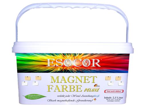 2,5 Liter ESOCOR MAGNETFARBE DELUXE + 2 Pin Magnete